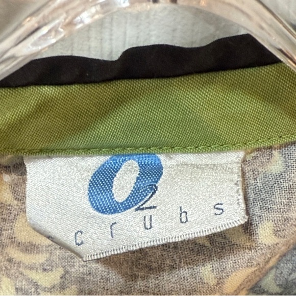 Smart Scrubs Green and Black Patterned Top - Picture 2 of 5